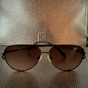 QUAY Stylish Brown Aviator Sunglasses